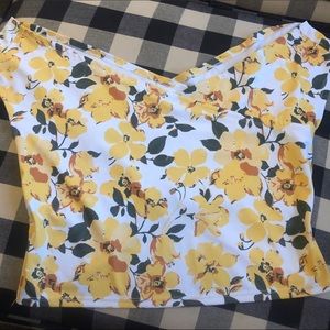 Kortni Jeane Yellow Floral Off the Shoulders